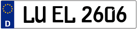 Truck License Plate